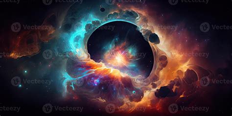 Illustration Of Abstract Fantastic Space Of The Universe Space