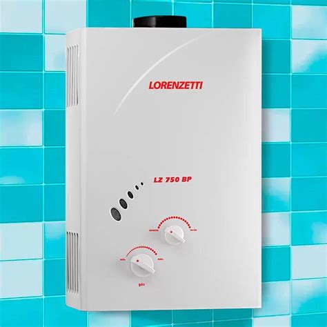 Aquecedor à Gás LZ 750BP GLP 7 5L Lorenzetti Aquecedor de Água a Gás