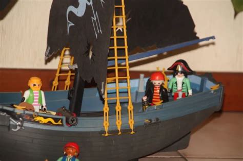 Playmobil Bateau Pirates Corsaires Barque Chaloupe Eur Picclick Fr