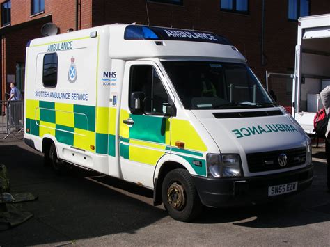 Ambulance Volkswagen VW TDI SN55EZW Scottish Ambulance Service A