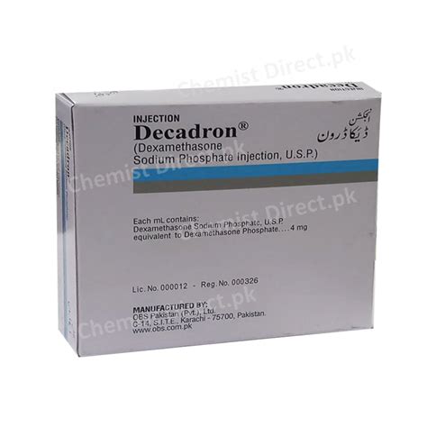 Decadron Injection 4mg 25vialx1ml Chemistdirectpk