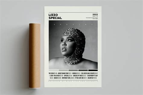 Lizzo Poster Special Poster Lizzo Special Tracklist Etsy