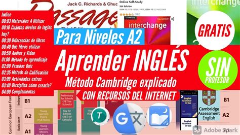 Aprende Inglés Método Cambridge con recursos del Internet libros audio