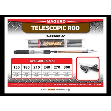 Jual Joran Maguro Phantom Stoner Telescopic Rod Sungai Empang