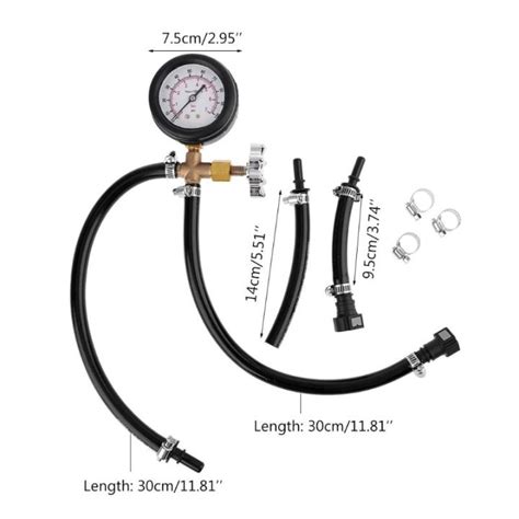 Fuel Test Manometer Tool Quick Connected Fuel Injection Pump Pressure