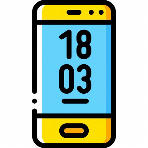 Devices Iphone Phone Smart Yellow Icon Download On Iconfinder