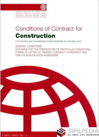 FIDIC Red Book Conditions Of Contract For Construction Sipilpedia