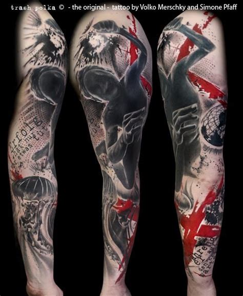 Realistic Trash Polka The Original Tattoo By Volko Merschky