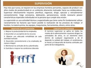 Supervisión y planeación de una empresa PPT