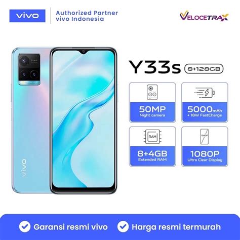 Jual Vivo Y33s Ram 8GB 4GB EXTENDED Rom 128GB 50Mp NEW Shopee