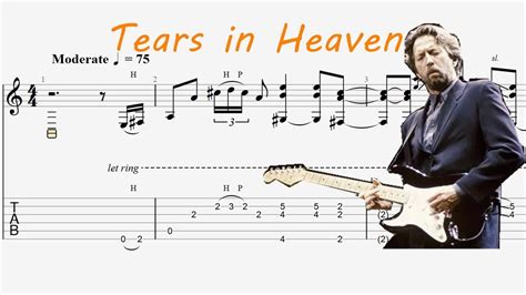 Tears In Heaven Eric Clapton Guitar Tab Fingerstyle Guitar Tutorial