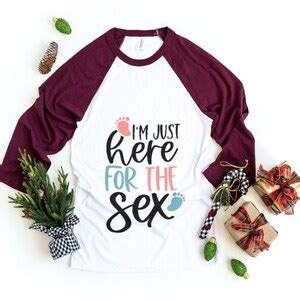 Im Just Here For The Sex SVG Funny Gender Reveal Svg Baby Etsy