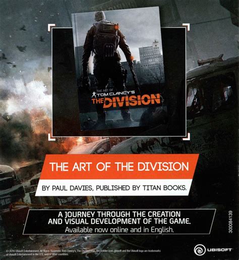 Tom Clancy S The Division Cover Or Packaging Material Mobygames