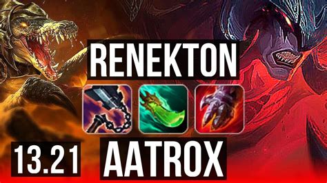 Renekton Vs Aatrox Top 3 1m Mastery 8 2 9 Godlike 300 Games