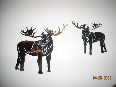 Custom Made Moose Metal Wall Art By Superior Iron Artz Llc