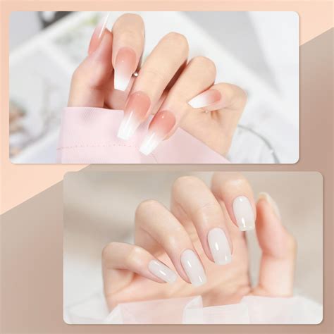 Gaoy Kit De Esmalte De U As De Gel Colores Blanco Lechoso Gelatina Rosa Nude Juego De