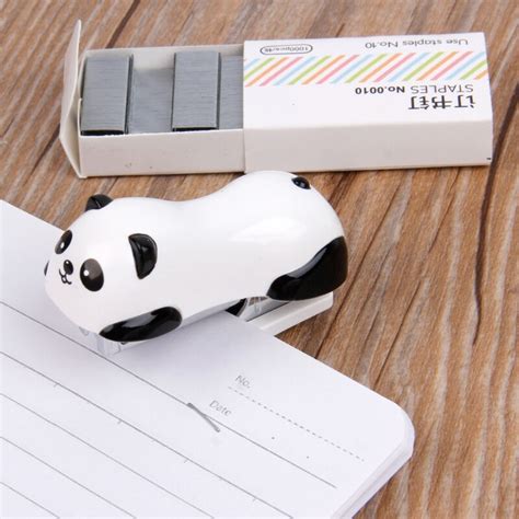 Mini Panda Hefter Einstellen Papier Bindemittel In Grandado