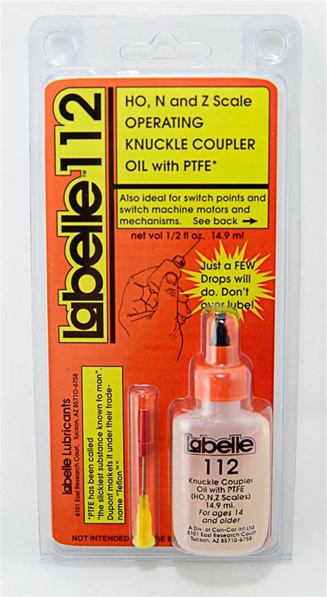 Labelle 112 Coupler Lubricant With Ptfe For Ho” N” And Z” Scales