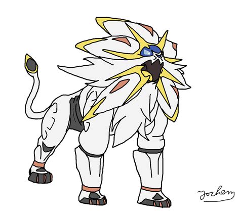 Pokemon Sun Solgaleo By Jochemmasselink On Deviantart