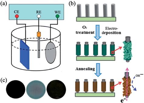 A Schematic Of The Apparatus For Electrochemical Deposition Of The