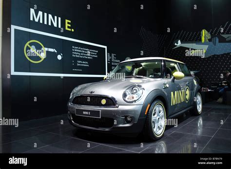 Mini E Electric Car At The 2009 North American International Auto Show
