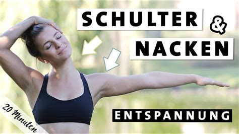 Yoga Schulter Nacken Entspannen Verspannungen lösen Übungen für den