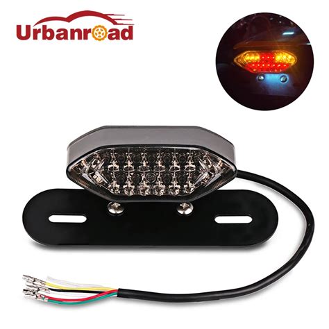 Urbanroad 12v Universal Motorbike Motorcycle Led Tail Light With Turn