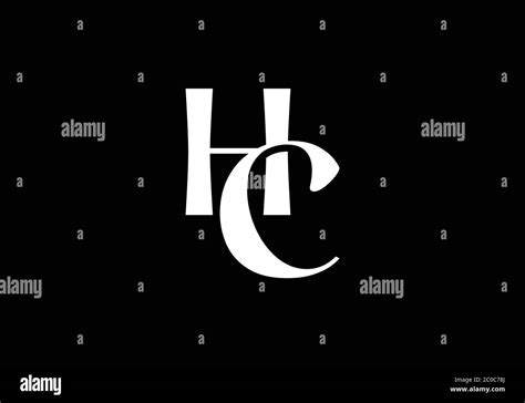 Initial Monogram Letter H C Logo Design Vector Template Hc Letter Logo Design Stock Vector