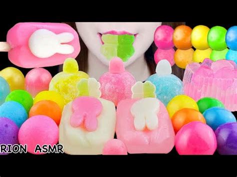 ASMRMOCHI RICE CAKR PARTY MOCHI BAR RAINBIMOW DANGO DAIFUKU MUKBANG