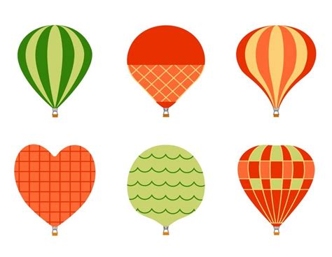 Premium Vector Set Of Hot Air Balloons