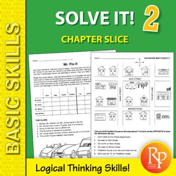 Critical Thinking Logic Puzzles - Organization Activities and Question ...