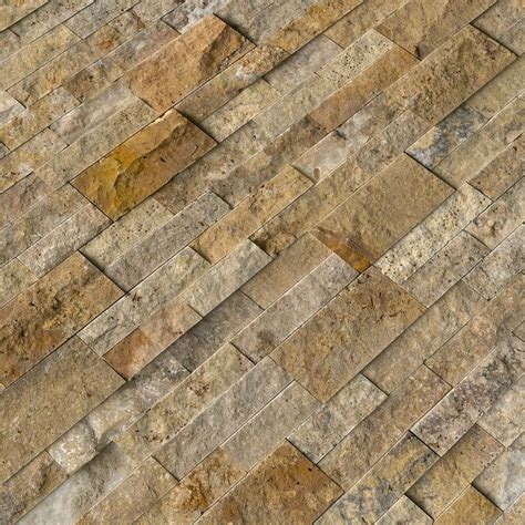 Msi Picasso Ledger Panel In X In Natural Travertine Wall Tile