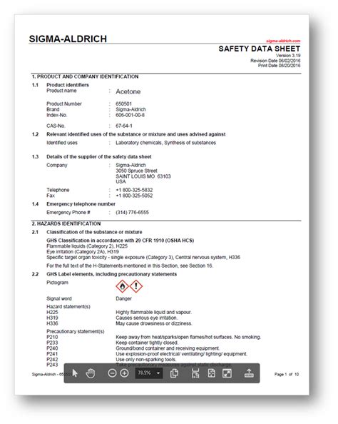 Safety Data Sheets Drake University