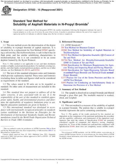 Astm D Standard Test Method For Solubility Of Asphalt Hot Sex