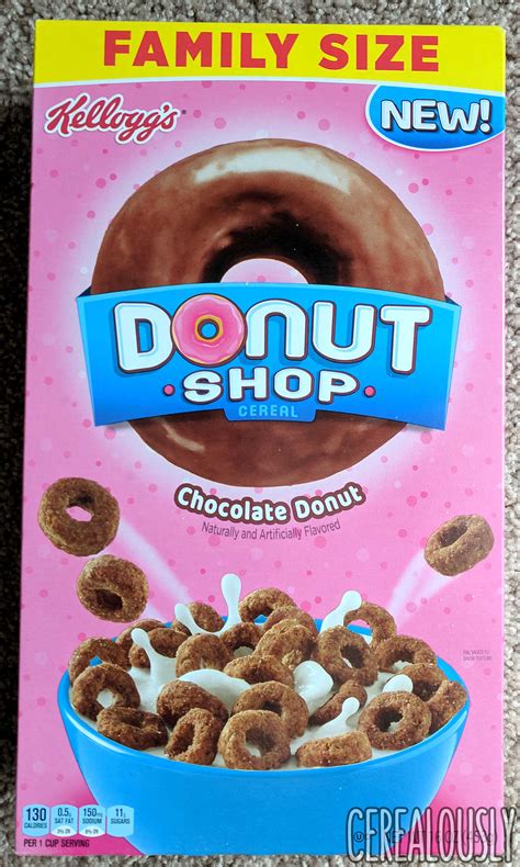 Review Kelloggs Donut Shop Chocolate Donut Cereal