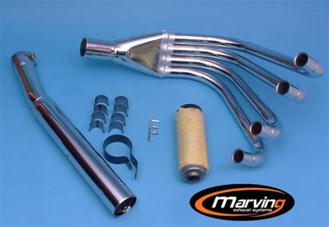 Marving Kawasaki Z650 Complete Exhaust RACING Line 4 1 Chrome