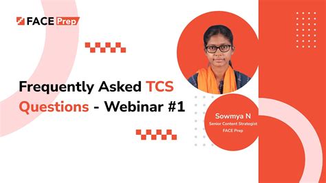 Frequently Asked Tcs Questions Webinar Face Prep Youtube