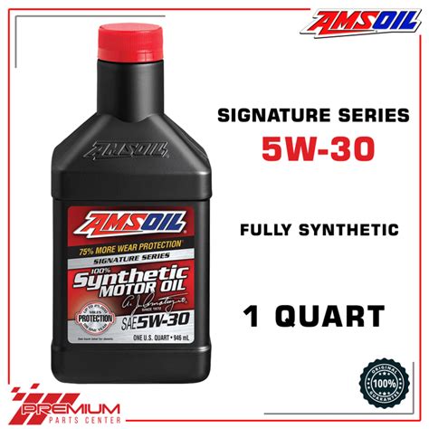 Amsoil Signature Series W Synthetic Engine Oil Quart Acea A