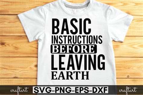 Basic Instructions Before Leaving Earth Graphic By Craftart Creative