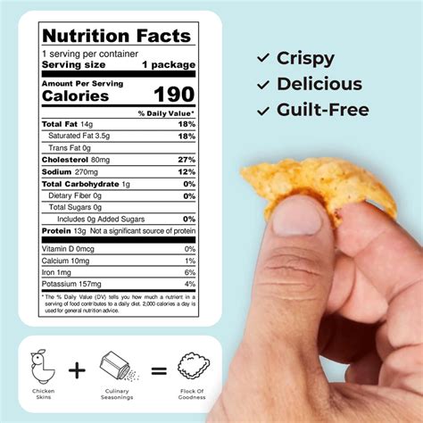 Snapklik Flock Keto Chicken Skin Chips Salt And Vinegar Flavor