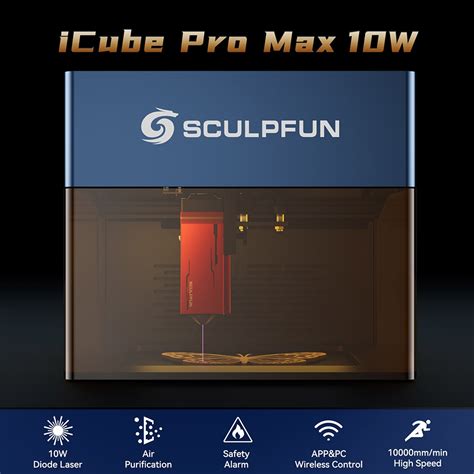 SCULPFUN ICube Pro Max 10W Laser Engraver EU Plug