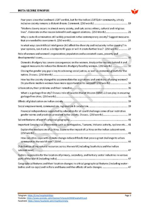 Insights Ias Mains Secure Synopsis September Printed Notes English