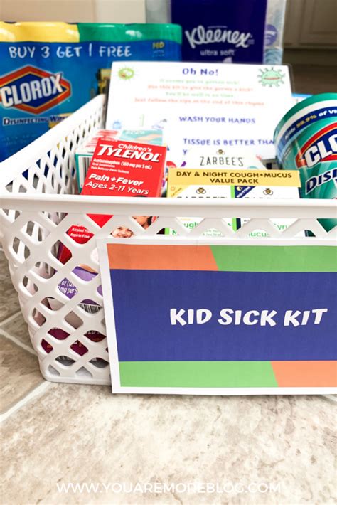 Tips For Caring For A Sick Child Sick Kid Survival Kit You Are More