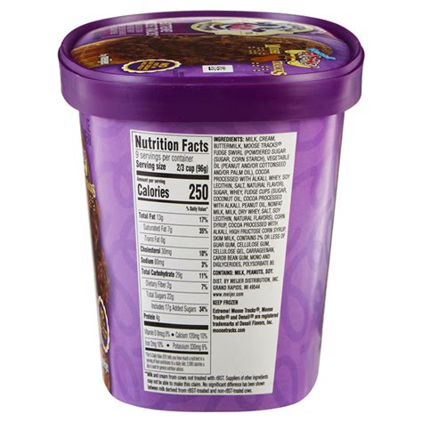 Purple Cow Extreme Chocolate Moose Tracks Ice Cream 1 5 Qt Ice Cream