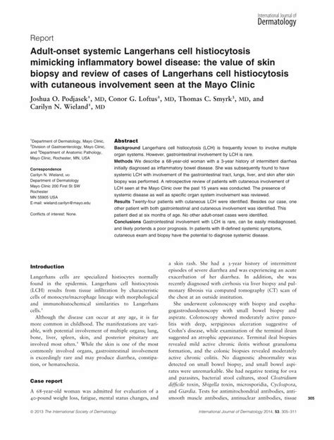 Pdf Adult Onset Systemic Langerhans Cell Histiocytosis Mimicking