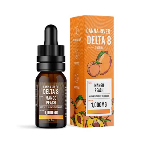 Canna River Delta 8 Tincture Mango Peach 1000 Mg Direct Delta 8 Shop