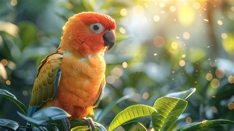 Parrot in the Wild, and Copy Space for Text , AI Generated Stock ...