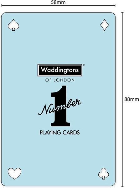 Winning Moves 035521 Nummer 1 Spielkarten Platinum Deck Waddingtons