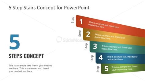 5 Step Powerpoint Diagram Concept Slidemodel