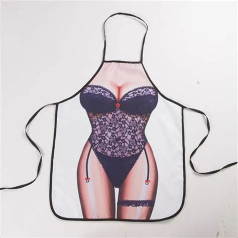 Sexy Novelty Apron Sexy Kitchen Aprons For Women Funny Naked BBQ Party Bar Aprons Cooking Apron